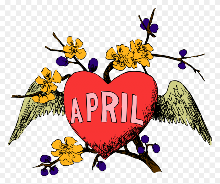 910x750 Computer Icons Calendar April Fool39s Day Month Of April, Heart, Graphics HD PNG Download