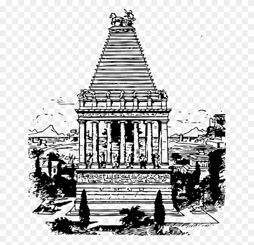 654x750 Computer Icons Hindu Temple Drawing Flameless Mausoleum Clip Art, Gray, World Of Warcraft HD PNG Download
