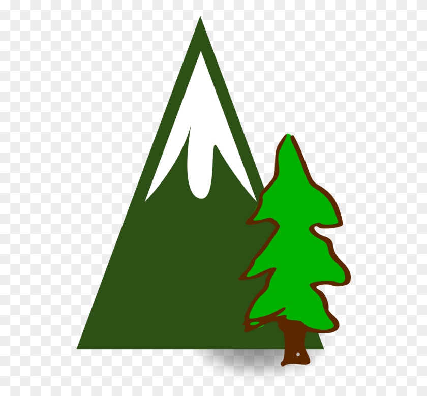 542x719 Computer Icons Mountain Christmas Tree Map Elf Tree Mountain Clipart, Plant, Symbol, Triangle HD PNG Download