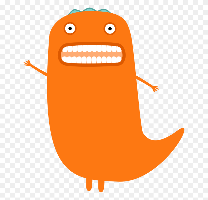 650x750 Computer Icons Sea Monster Drawing Orange Monster Clip Art, Teeth, Mouth, Lip HD PNG Download