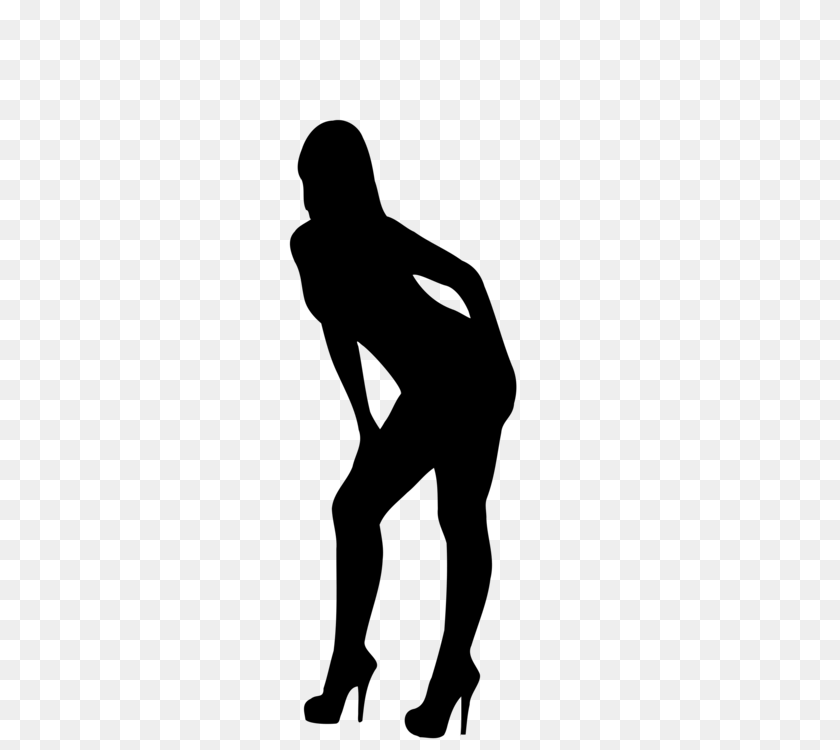 750x750 Computer Icons Silhouette Woman Download, Gray Sticker PNG