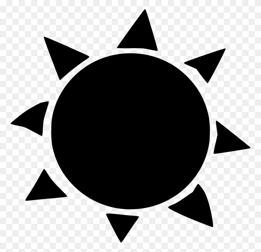 772x750 Iconos De Equipo Símbolo Solar La Luz Del Sol Icono Del Sol Negro, Gris, World Of Warcraft Hd Png