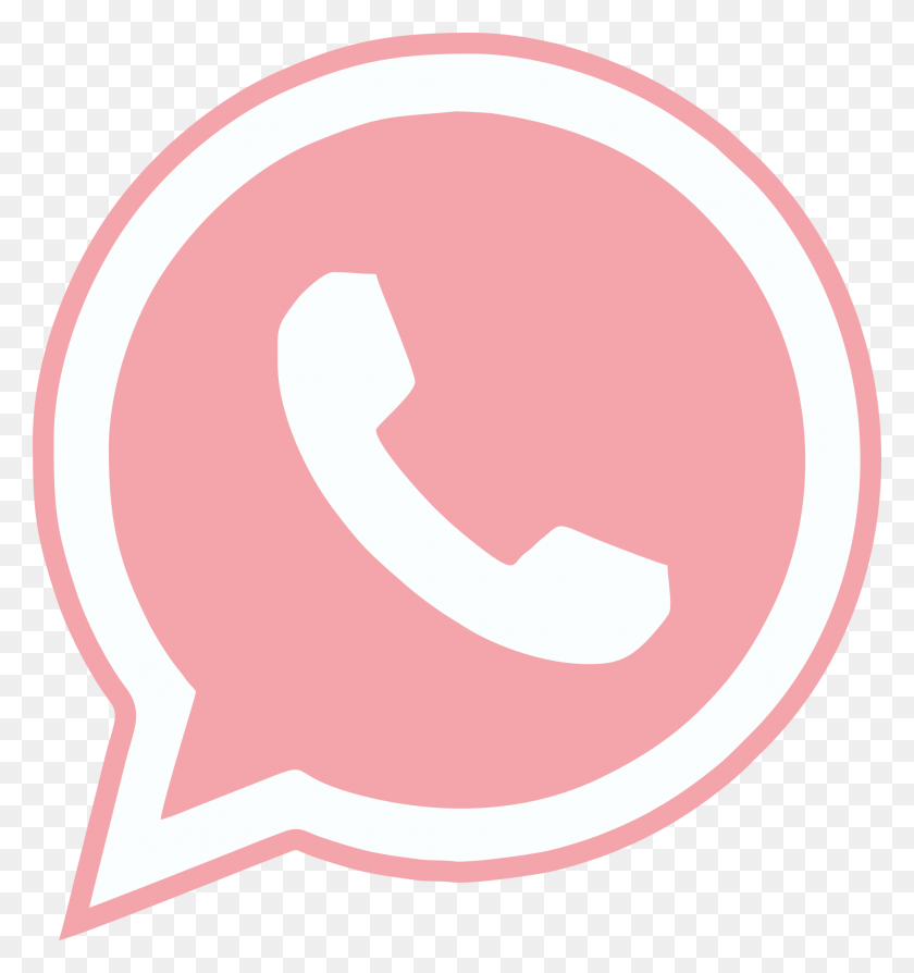 1905x2038 Computer Icons Telephone Transprent Pink Text Brand Imagem Whatsapp Rosa, Label, Alphabet, Face HD PNG Download