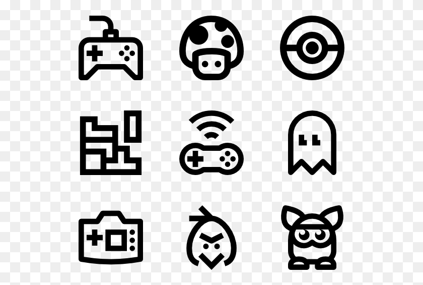 529x505 Computer Icons Video Game Game Controllers Videogames Black And White, Gray, World Of Warcraft HD PNG Download