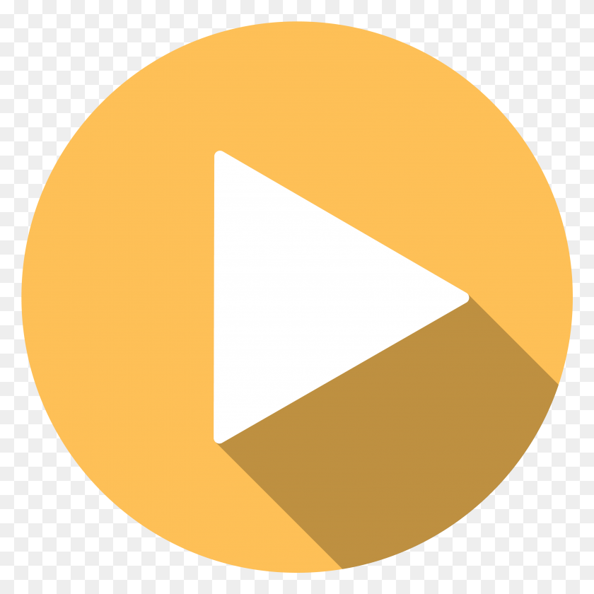3278x3278 Computer Icons Youtube Play Button Youtube Play Button Yellow Play Button, Tape, Symbol, Triangle HD PNG Download
