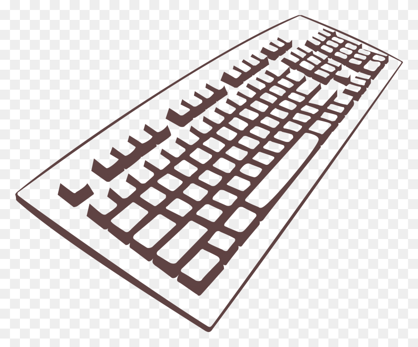 2383x1947 Computer Keyboard For Kids Transparent Keyboard Clipart, Railway, Transportation, Rail HD PNG Download