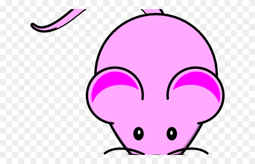 640x480 Компьютерная Мышь Клипарт Розовая Мультяшная Мышь, Млекопитающее, Животное, Грызун Hd Png Скачать