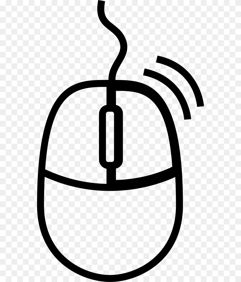 582x980 Computer Mouse Computer Mouse Black And White Clipart, Hardware, Computer Hardware, Electronics, Smoke Pipe PNG