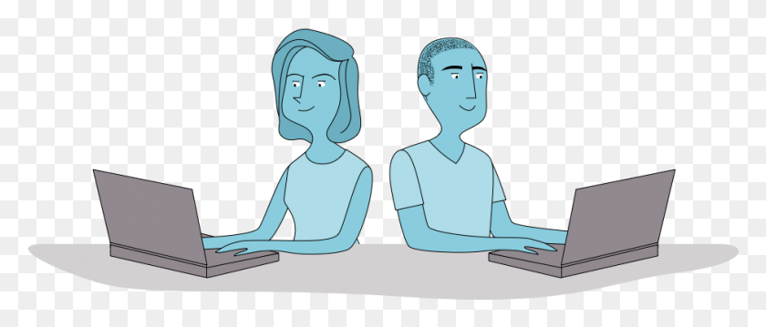 942x362 Computer Practice, Person, Human, Sitting HD PNG Download