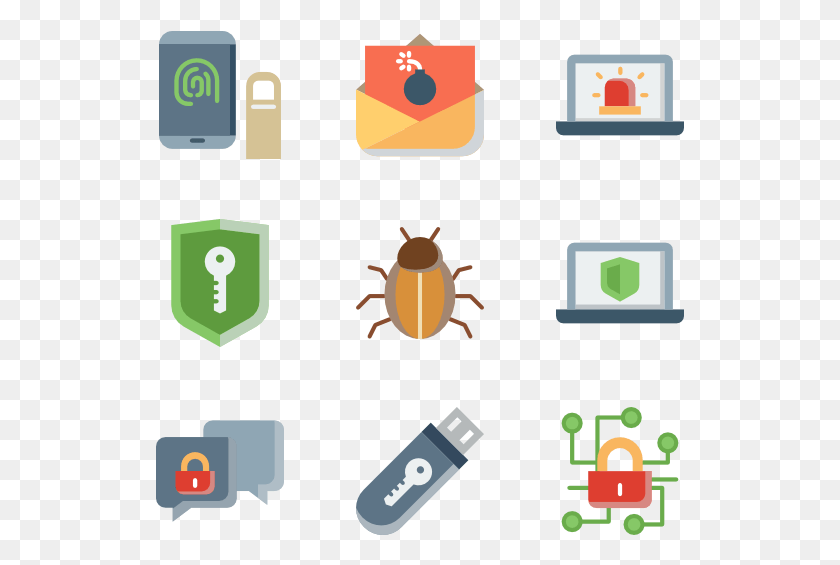 529x505 Computer Security Collection Internet Security Icons, Animal, Insect, Invertebrate HD PNG Download