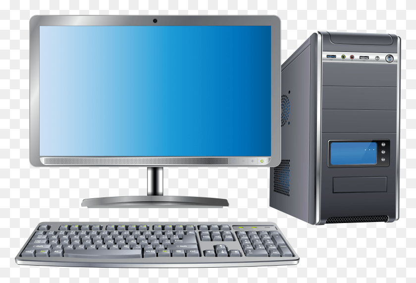 7877x5165 Computer Set Clip Art HD PNG Download