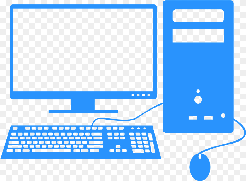 1272x938 Computer Silhouette, Electronics, Pc, Computer Hardware, Computer Keyboard Sticker PNG