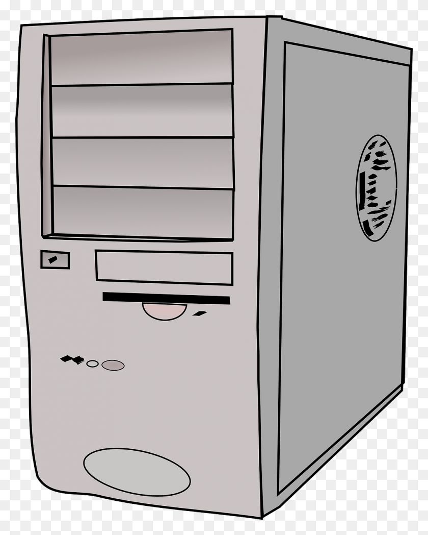 1010x1280 Computer Tower Server Hard Drive Image Computer Case Clipart, Mailbox, Letterbox, Electronics HD PNG Download