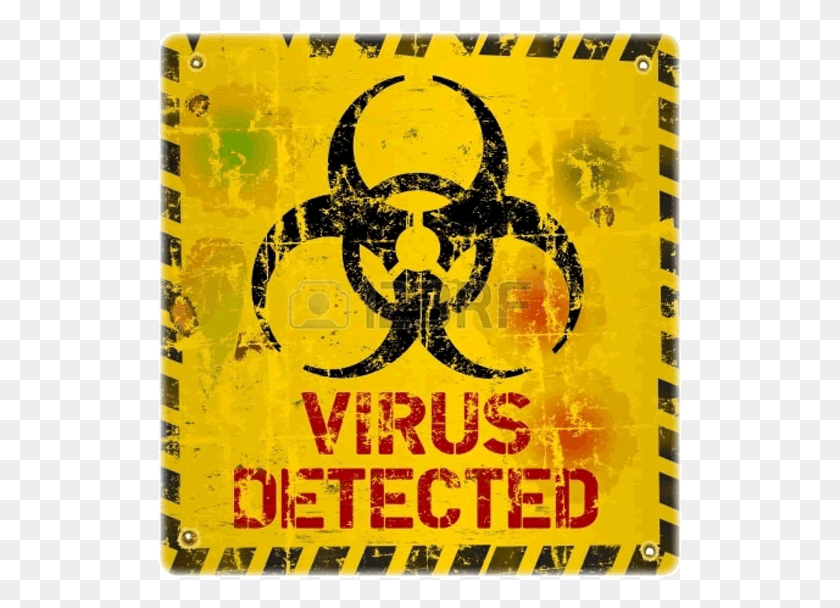 525x548 Computer Virus Removal Biohazard Label, Poster, Advertisement, Flyer HD PNG Download