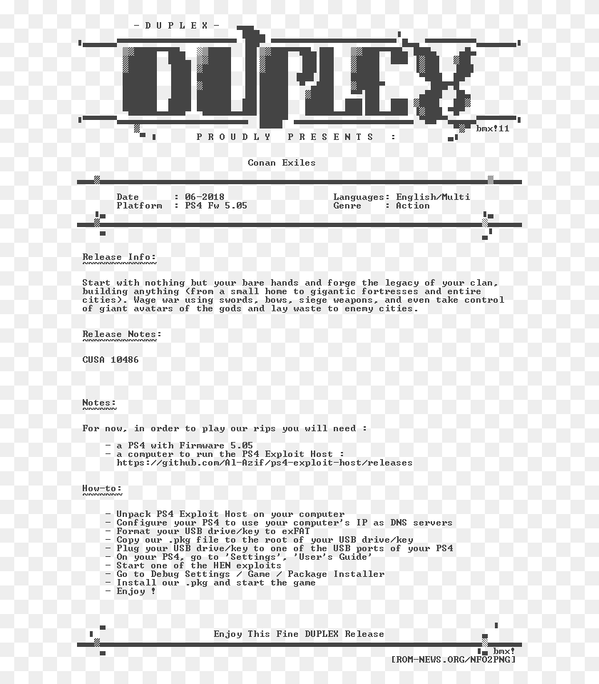 625x898 Conan Exiles Ps4 Duplex Playstation, Text, File HD PNG Download