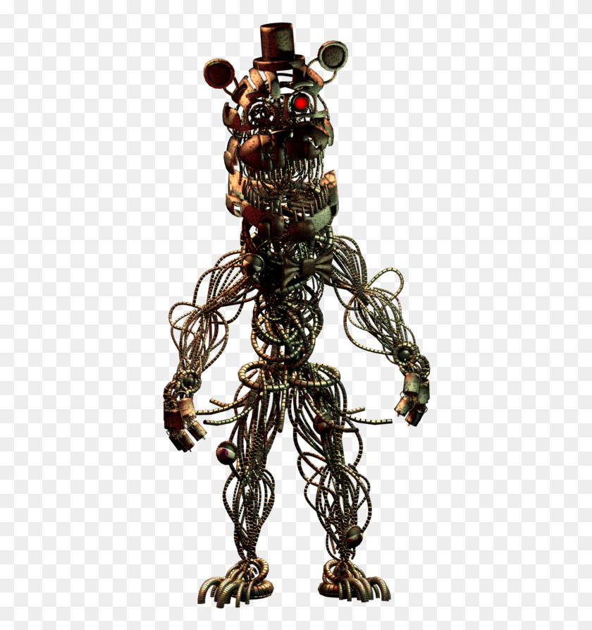 382x833 Concept Art For Twisted Freddy And Twisted Bonnie Molten Freddy Full Body, Bead, Accessories, Accessory HD PNG Download