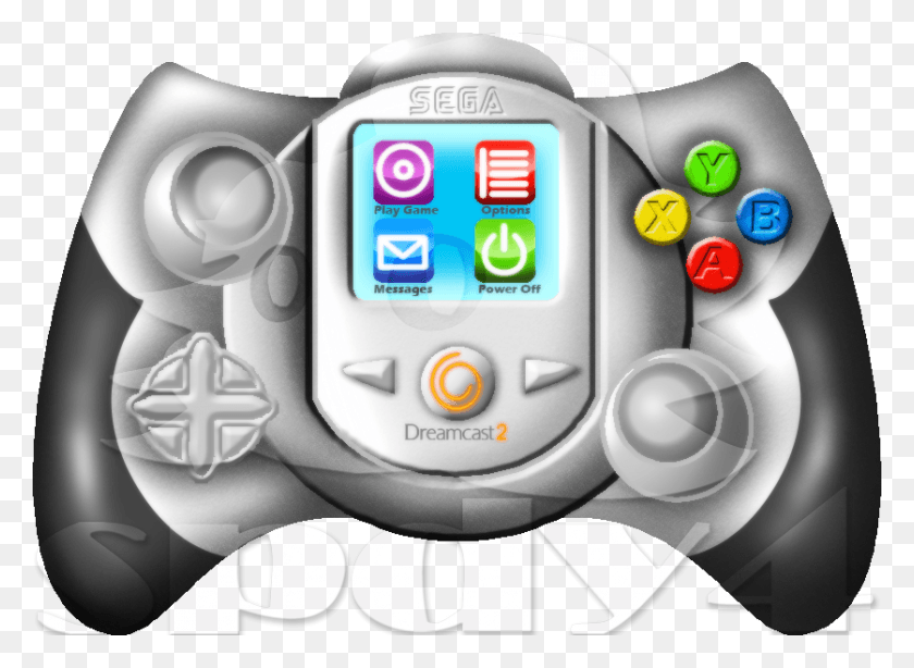 837x595 Descargar Png Juegos De Concepto Controlador Sega Dreamcast 2 Controlador, Electrónica, Reloj De Pulsera, Videojuegos Hd Png