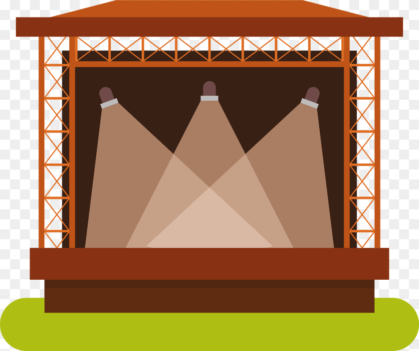 Concert Stage Lighting, Outdoors Clipart PNG