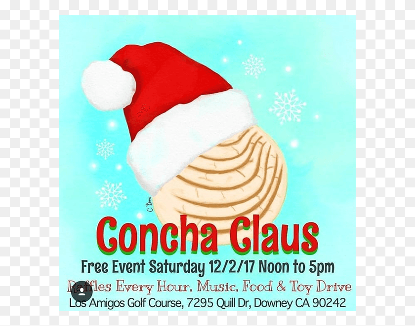 601x601 Concha Claus Santa Claus, Poster, Advertisement, Flyer HD PNG Download