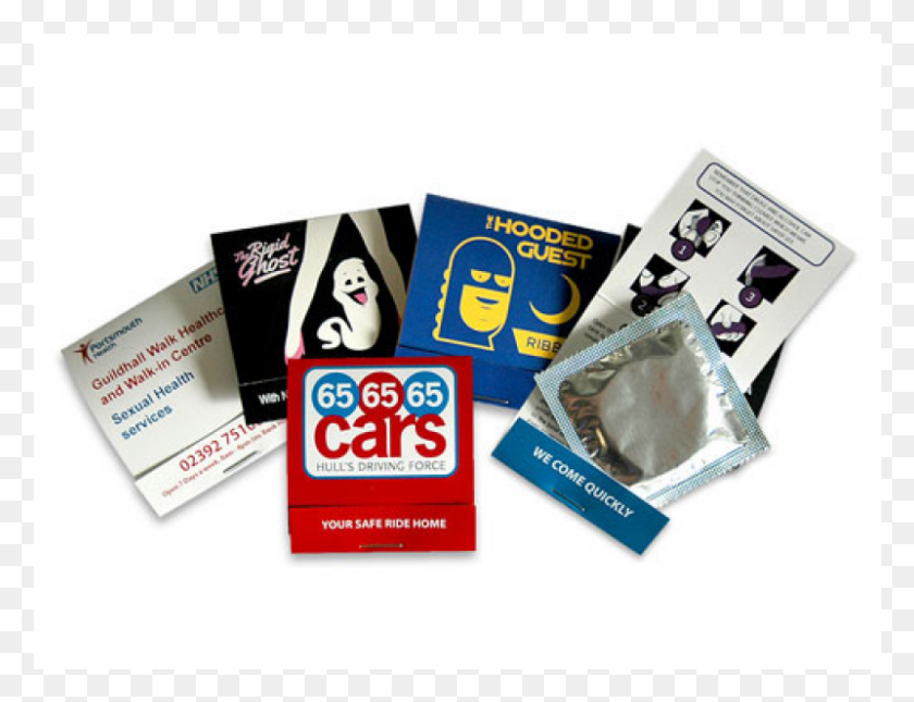 801x601 Condom Matchbooks Brochure, Advertisement, Poster, Flyer Descargar Hd Png