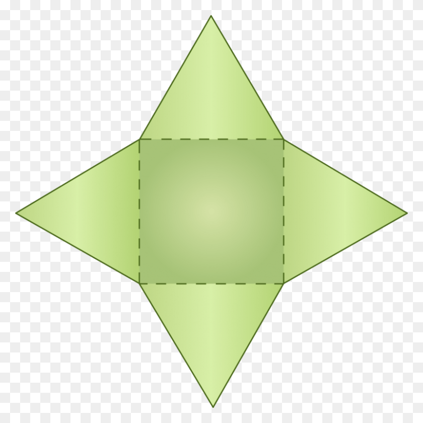 800x801 Cone Clipart 3d Pyramid Nets Of A Spatial Figure, Star Symbol, Symbol, Tent HD PNG Download