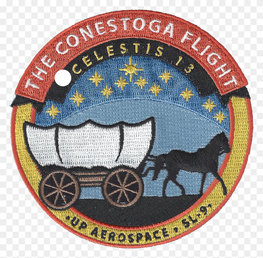 1213x1189 Conestoga Flight Mission Logo Carriage, Symbol, Trademark, Rug HD PNG Download
