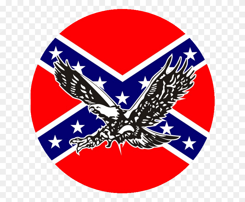 632x634 Confederate Flag Circle, Symbol, Emblem, Logo HD PNG Download