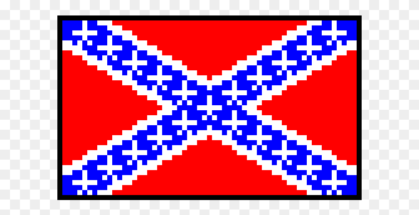 611x371 Confederate Flag Confederate Flag Pixel Art, Text, Label, Tie HD PNG Download