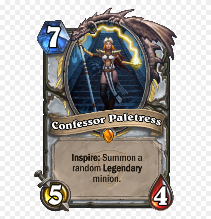 567x811 Confessor Paletress Hearthstone Priest Legendary, Person, Human HD PNG Download