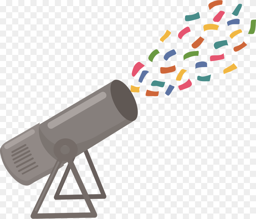 1920x1641 Confetti Cannon Lighting, Telescope Clipart PNG