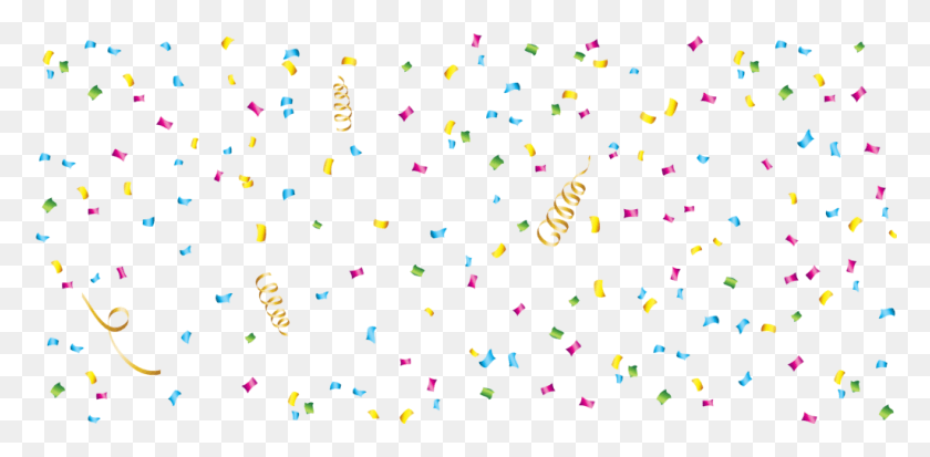 1024x464 Confetti Clipart 3 Free Summer Transparent Transparent Background Confetti, Paper, Christmas Tree, Tree HD PNG Download