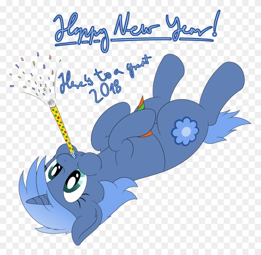 1014x989 Confeti Inglés Feliz Año Nuevo 2018 De Dibujos Animados, Gráficos, Animal Hd Png