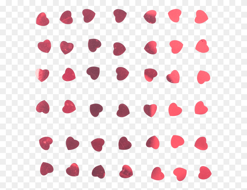 600x586 Confetti Heart Red, Petal, Flower, Plant HD PNG Download