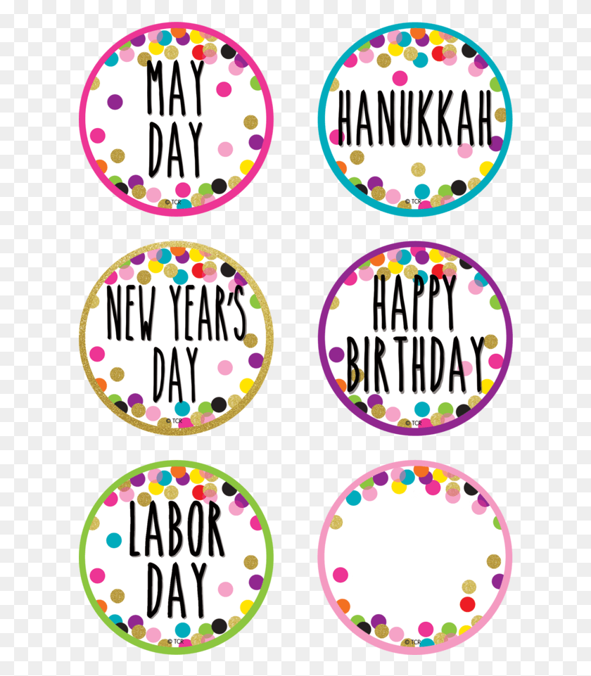 618x901 Confetti Holidays And Special Events Calendar Circle, Label, Text, Sticker HD PNG Download