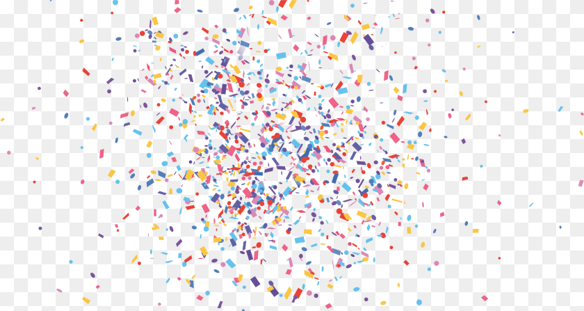 6147x3270 Confetti Paper Iphone Confetti Download Transparent Background Confetti Burst Sticker PNG