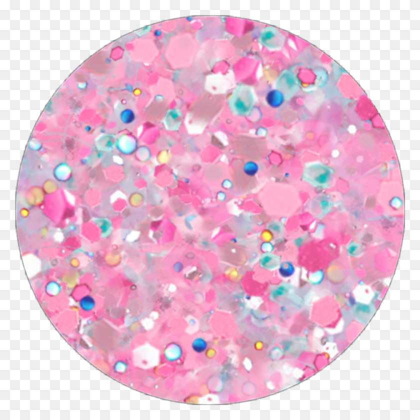 1024x1024 Confetti Sticker Circle, Light, Rug, Glitter HD PNG Download