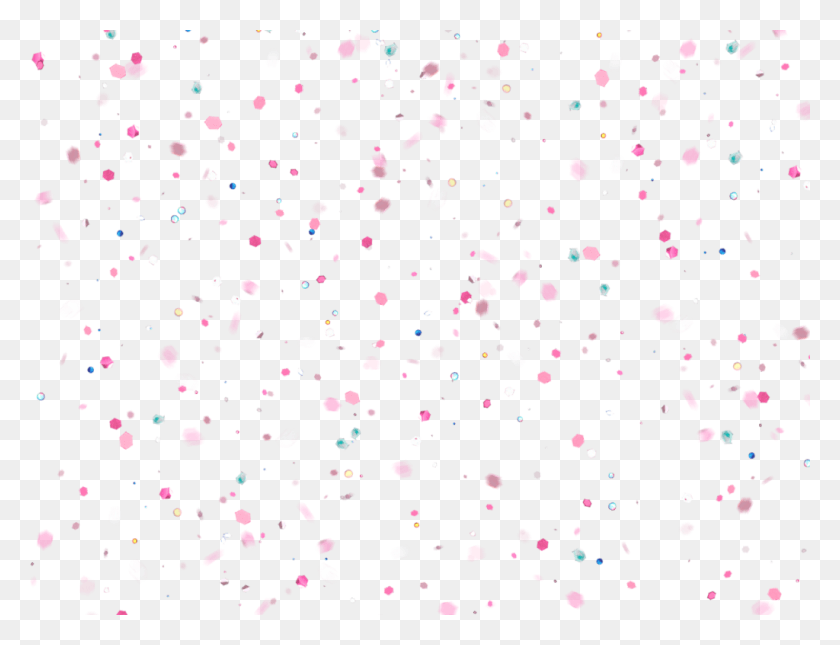 1024x768 Confetti Sticker Pink And Black Confetti, Paper HD PNG Download