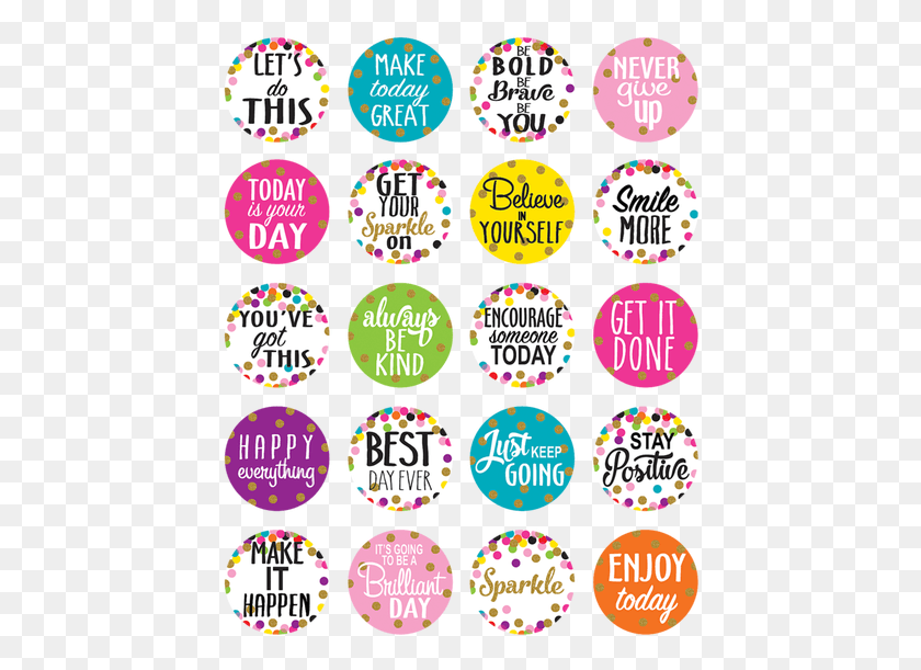 438x551 Confetti Words To Inspire Planner Stickers Planner Stickers Words, Label, Text, Sticker HD PNG Download