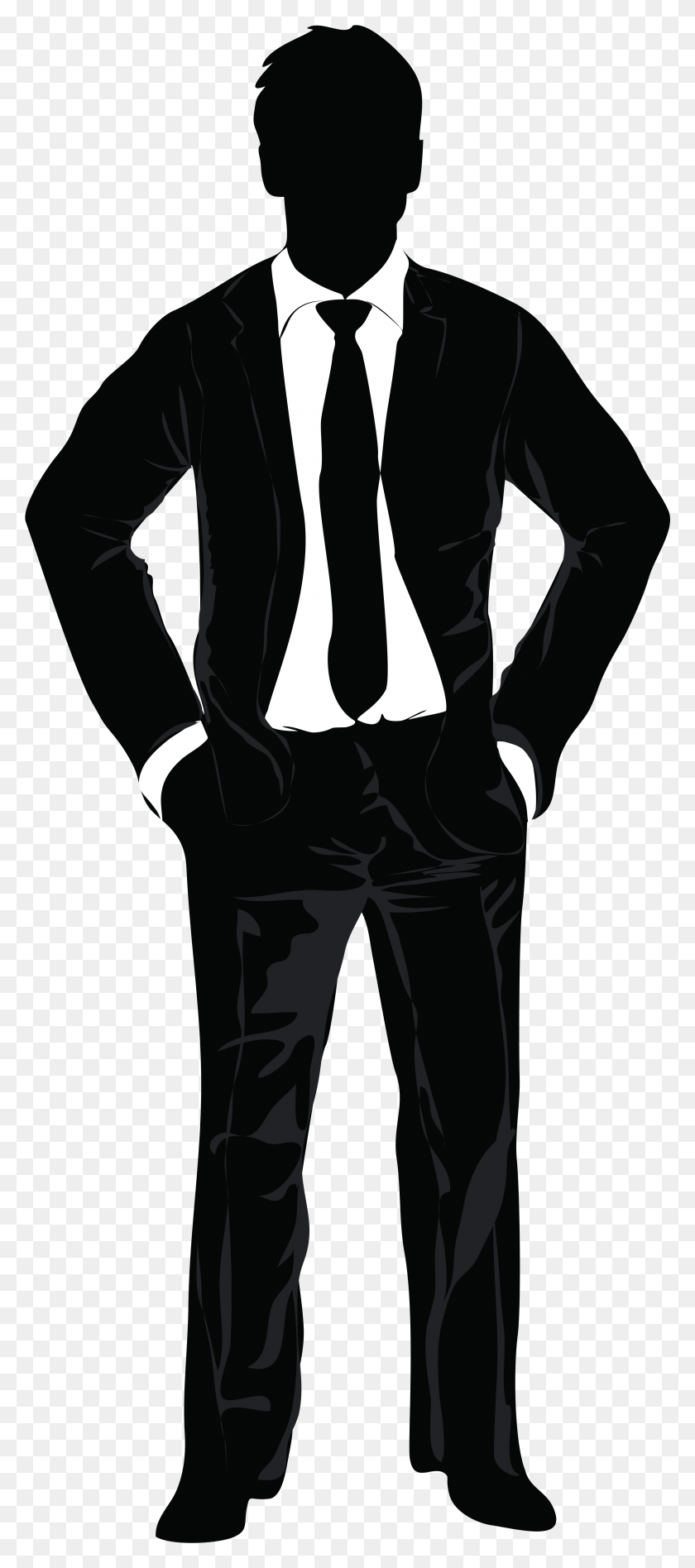 2991x7039 Confident Working Man Silhouette Silhouette Homme Debout Profil, Sleeve, Clothing, Apparel Descargar Hd Png
