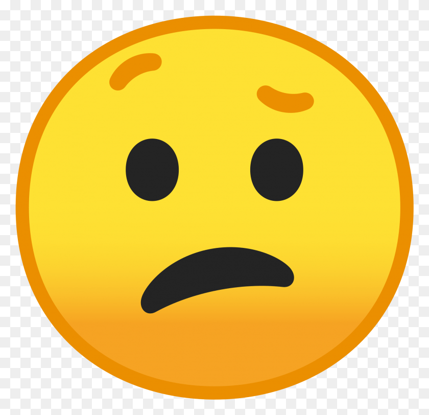 1877x1811 Confused Face Transparent Background Confused Emoji Gif, Pac Man, Halloween, Mustache HD PNG Download