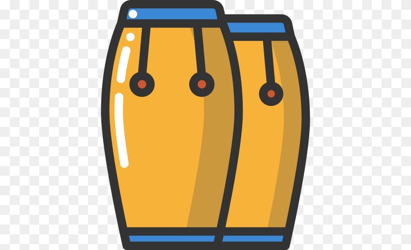 512x512 Conga Icon, Drum, Musical Instrument, Percussion, Blackboard Clipart PNG