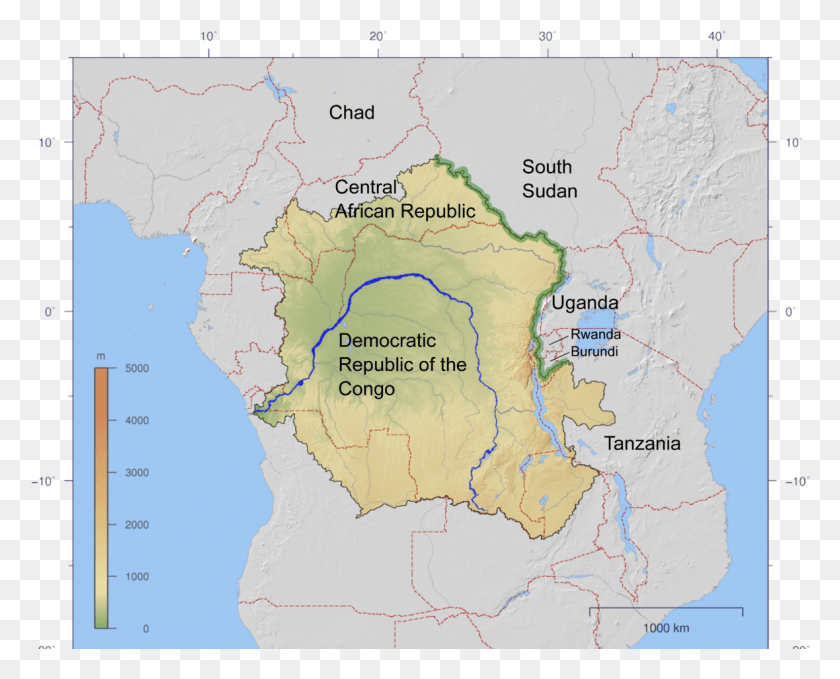 1180x937 El Río Congo Png / Mapa Hd Png