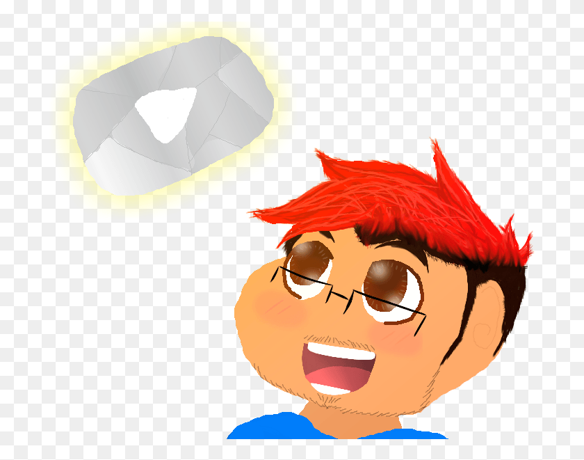 701x601 Congrats On The Diamond Play Button Markiplier Cartoon, Plant, Person, Human HD PNG Download
