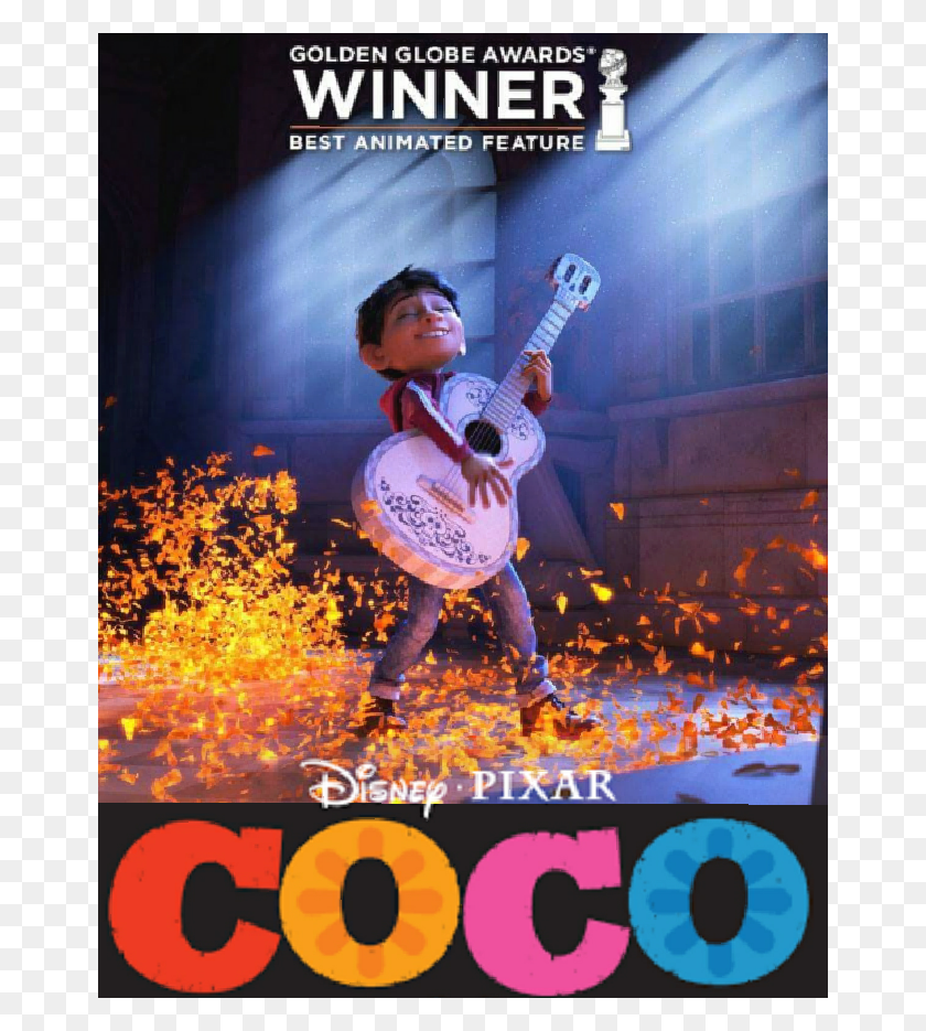 662x875 Descargar Png Felicitaciones A Pixar39S Coco Por Llevar A Casa La Película Coco, Guitarra, Actividades De Ocio, Instrumento Musical Hd Png