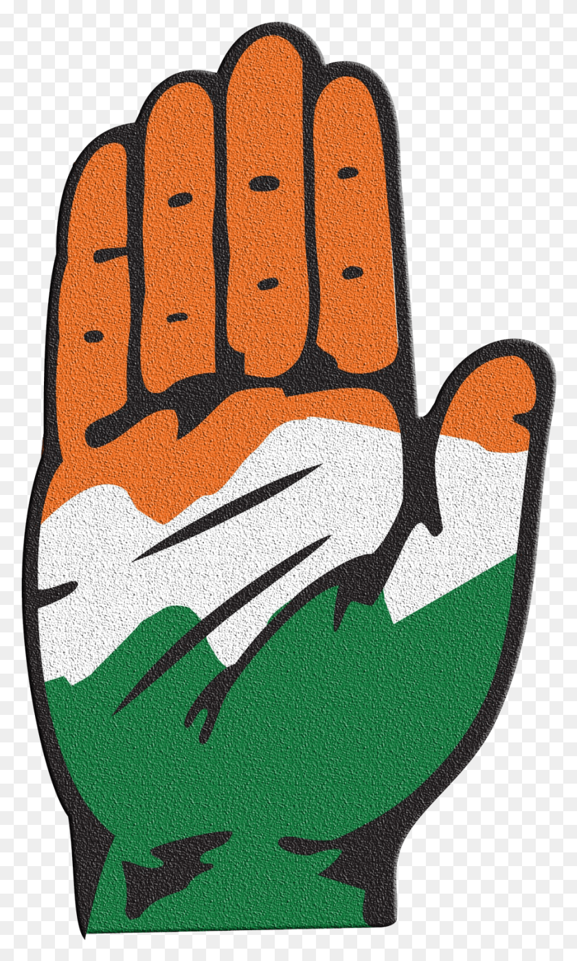 894x1534 Congress Logo Transparent Image Indian National Congress Logo, Rug, Hand, Applique HD PNG Download
