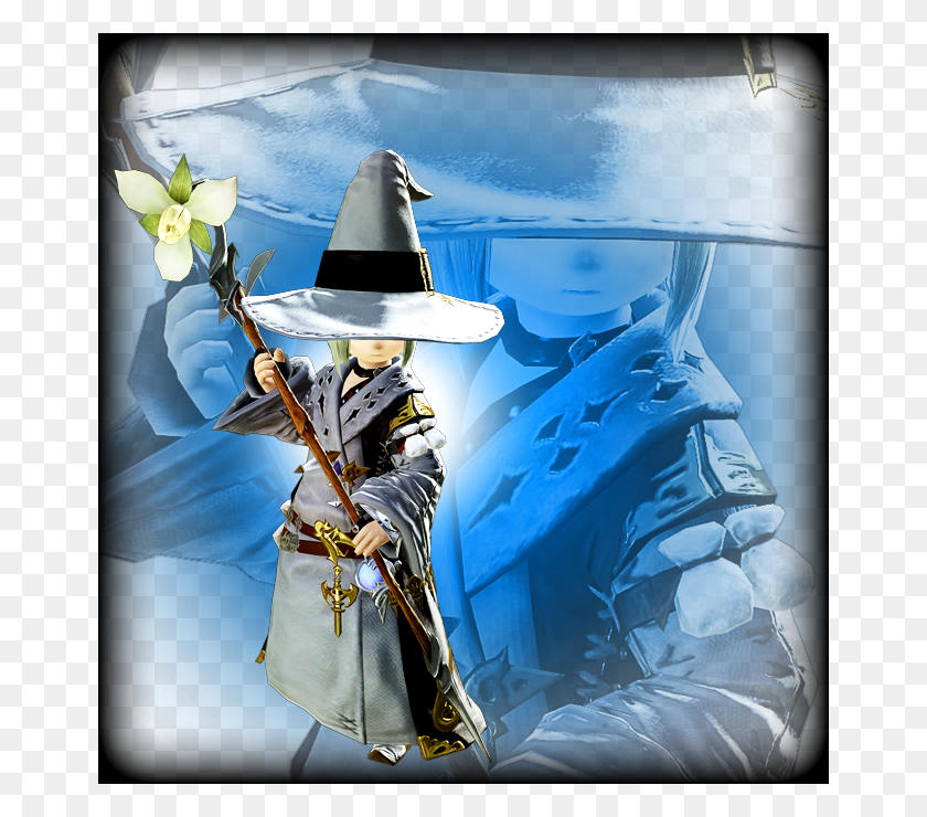 662x680 Conjurer Ffxiv White Mage Canes, Person, Human, Clothing HD PNG Download