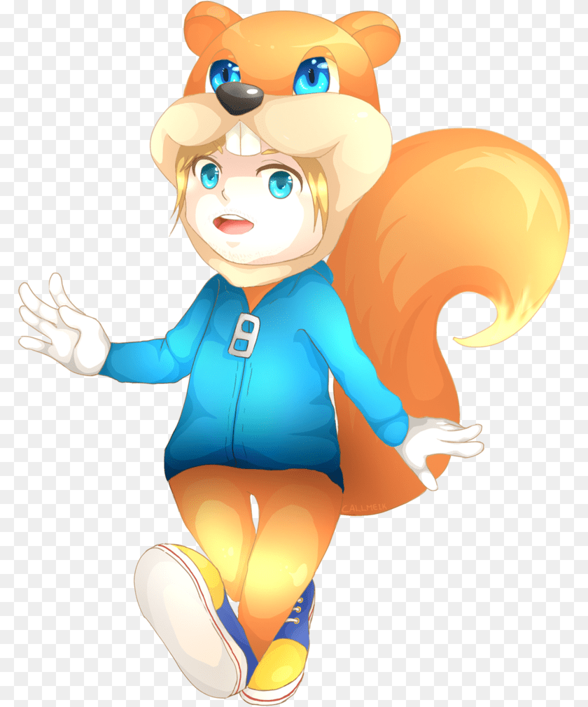 Conkers Bad Fur Day Fanart, Baby, Person, Face, Head Sticker PNG