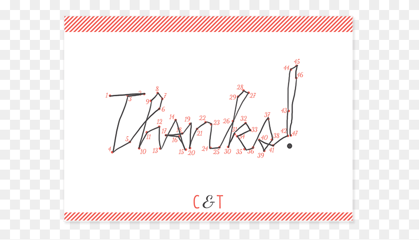 589x421 Connect The Dots Connect The Dots Thank You, Text, Plot, Handwriting HD PNG Download