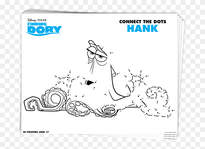 688x549 Connect The Dots Finding Dory Mamitalks Finding Dory Dot To Dot, Text HD PNG Download