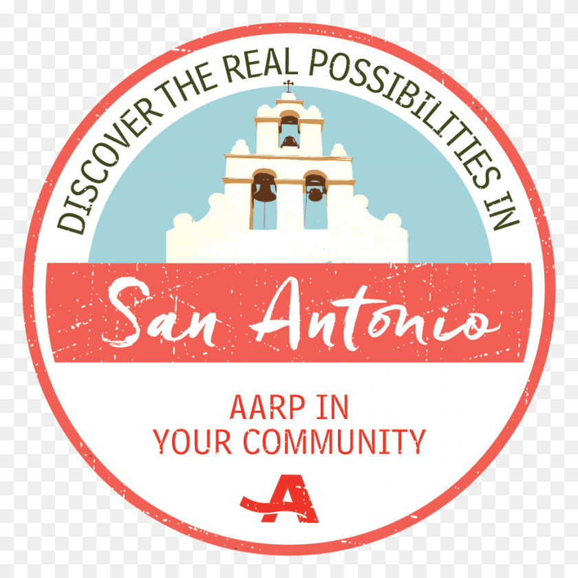 900x900 Connect With Aarp In San Antonio Circle, Logo, Symbol, Trademark HD PNG Download